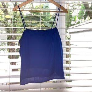Women’s express royal blue crop tank